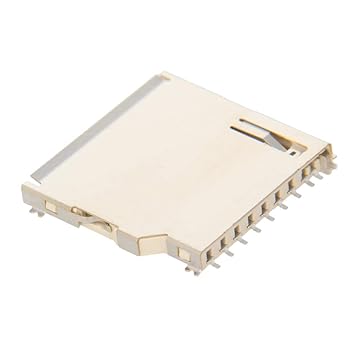 Fielect PCB Surface Mount Push-Out Flip Type TF Micro SD Memory Card Socket for Portable Digital Equipment 20Pcs