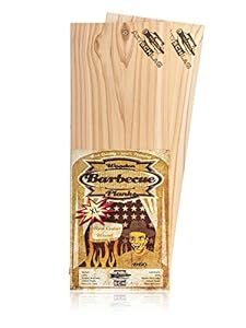 Axtschlag XL Grillbretter Zedernholz, 2 Wood Planks für Filets & Braten, schonendes Garen mit aromatischer Rauchnote & zum Servieren, für alle Grills & Smoker, 400x150x11 mm, mehrfach verwendbar