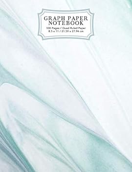 Graph Paper Notebook: Green Abstract Paint Squared Graphing Paper (Grid Paper Notebook)