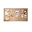 Vilt Prikbord Wit Baksteen Design | Set van 4 Wandpanelen | Vita Autentica