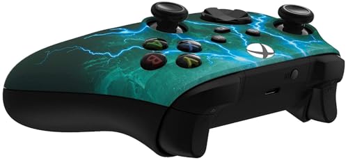 Image of Custom Controllerzz Wireless Controller for Microsoft Xbox Series X /S & Xbox One - Custom Soft Touch Feel - Custom Xbox Series X /S Controller (X /S Green Skies)