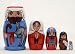 Baby Jesus 5 Piece Russian Wood Nesting Doll Matryoshka Stacking Dolls Russia