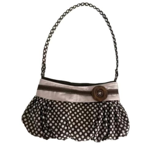Bolso Tote con Lunares para Mujer Brown Polka Dot miniatura 1