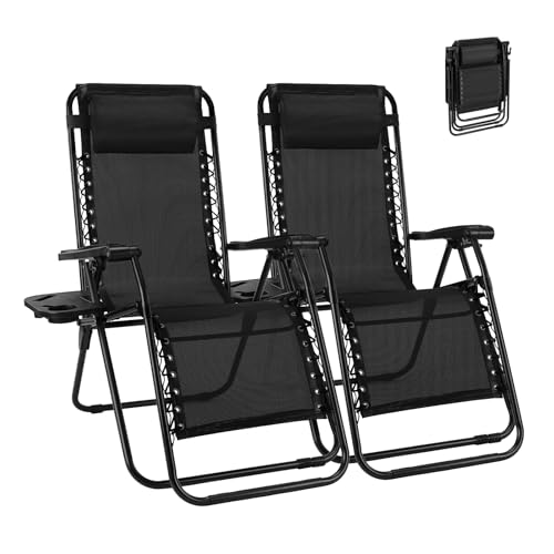 NEWBULIG Zero Gravity Chair Set of 2, Lounge Chair Folding...