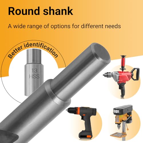 Toolmays 25pcs Wood Drill Bit Set Hss-G, 1-13 mm Brad Point Wood Drill Bit Sets For Hardwood, Softwood, Plywood, Mdf And Chipboard 5 Toolmays 25pcs Wood Drill Bit Set Hss-G, 1-13 mm Brad Point Wood Drill Bit Sets For Hardwood, Softwood, Plywood, Mdf And Chipboard - Image 5