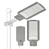 Lámpara Suburbana LED con Fotocelda 100W, 5600lm, Luz Blanca 6500K, IP65 Impermeable, CRI80, Ángulo Amplio 120°, Para...