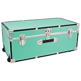 Seward Trunk Traveler 30' Trunk with Wheels & Lock, Teal