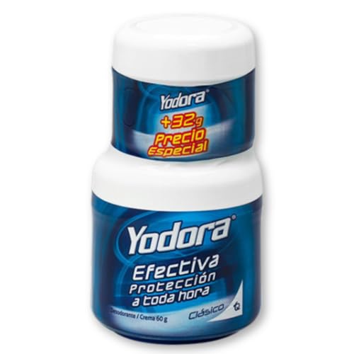 Classic Deodorant maximum protection - Yodora PACK of 60gr + 32gr - 2.11oz & 1.12oz - Importado de Colombia