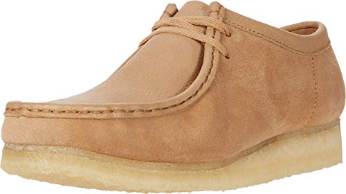 Clarks Men's Wallabee Lace Up Shoes, Light Tan Combo, 11 Medium US