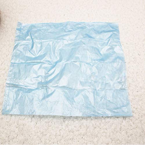 Image of Portable Plastic Diaper odor bags Disposal Bags Roll With Plastic Box Cover (Blue)
