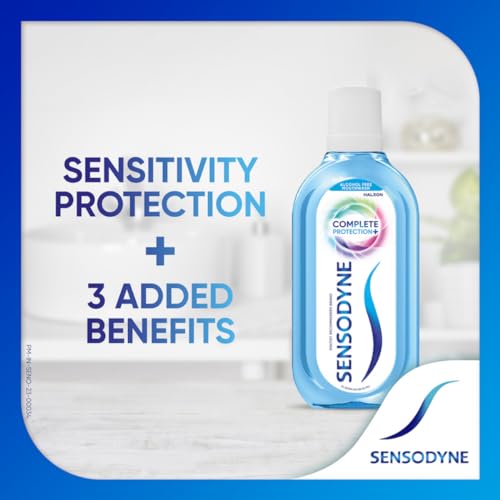 Sensodyne Mouthwash Complete Protection+, All in One Mouth Wash for Sensitivity Protection, Strong teeth and lasting freshness, Pack of 250ml - Image 3