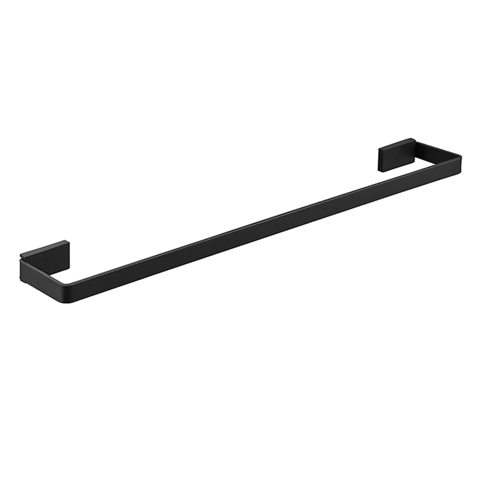 Barra portasciugamani Quadrata Singola montata a Parete, portasciugamani Nero per Accessori da Bagno e Cucina, 30 cm-80 cm, opzionale/70 cm