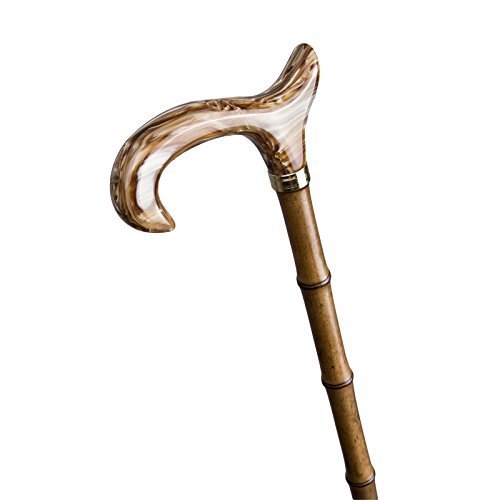 Preisvergleich Produktbild Gehstock Derbygriff Bambus