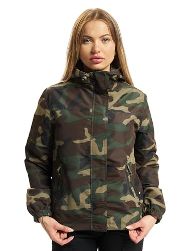 Brandit Women Frontzip Windbreaker, Farbe: woodland, Größe: S