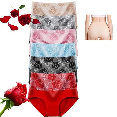 Women's pure cotton high waist leakproof panties for women over