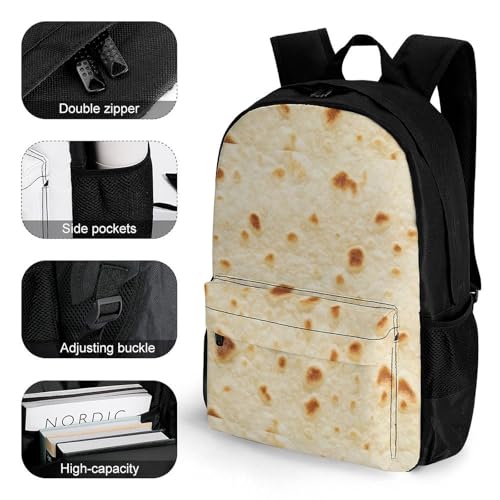 Burritos Backpack with Pockets, Suitable for Unisex Casual And Versatile3