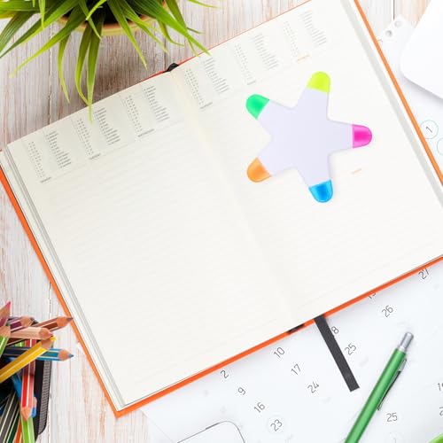 Surligneur étoile lot de stylos fluorescents pour notes de bureau - 7