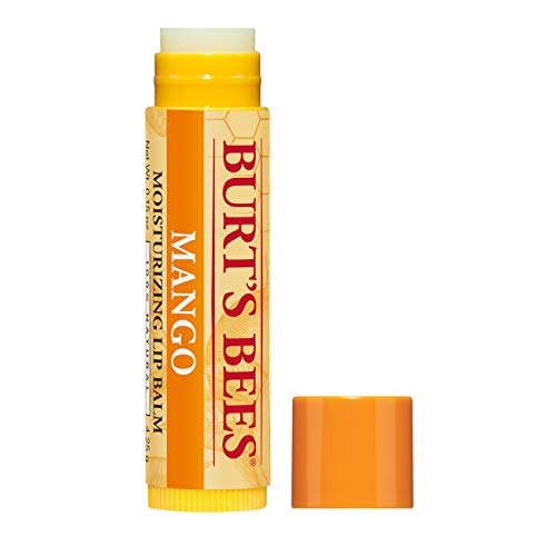 Burt's Bees 100% Natural Moisturizing Lip Balm, Mango Beeswax & Fruit Extracts - 12 Tubes