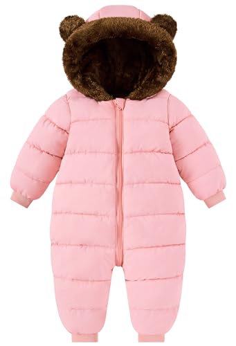 BFUSTYLE Baby Boy Snowsuit Long Sleeve Infant Coat 0-24 Months Winter Suit Newborn Puffer Jacket With Hooded