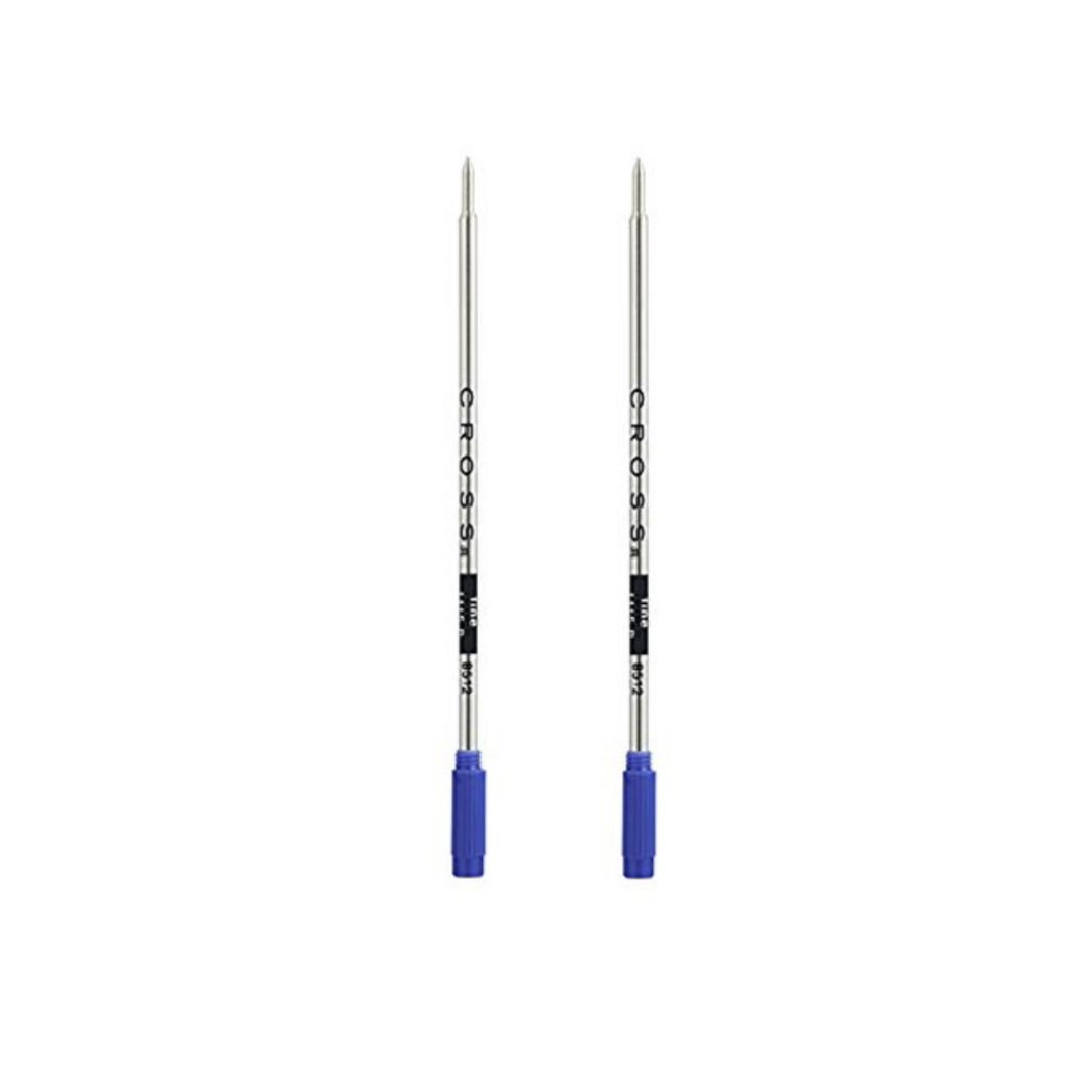 Cross Lot de 2 recharges pour stylo bille à encre à base d'huile F 8512 - Bleu