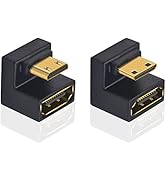Amazon | Poyiccot 8K Mini HDMI to HDMI 変換アダプタ、180度角度付き