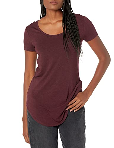 Image of Daily Ritual Women's Jersey Standard-Fit Short-Sleeve Long-Line Scoopneck T-Shirt