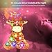 Hopearl LED Musical Stuffed Giraffe Lighting Up Singing Plush Toy Adjustable Volume Lullaby Animated Soothe Birthday Festival for Kids Toddlers Boys Girls, Orange, 11''