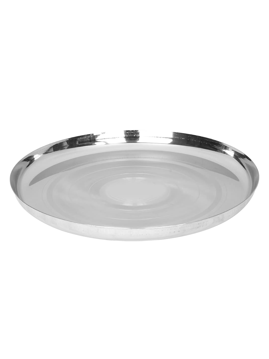 neelam Stainless Steel 14, 18 Gauge Diamond J.K Khumcha Thali, 33 cm, Set of 12, Perfect for Daily Use, Special Occasions, Durable Food Grade Material, Stylish Look, Ideal for Home & Restaurant 1