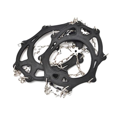 GALPADA Climbing Shoe Covers 19 Tooth Anti-Skid Spikes for Ice Grips Snow Shoes and Boots