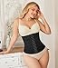 Nebility Waist Trainer for Women Corset Shapewear Tummy Control Segmented Waist Cincher Workout Girdle(Black,L)