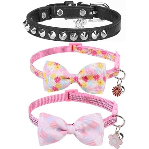 DILLYBUD Cat Collar Breakaway Black and Pink Cover