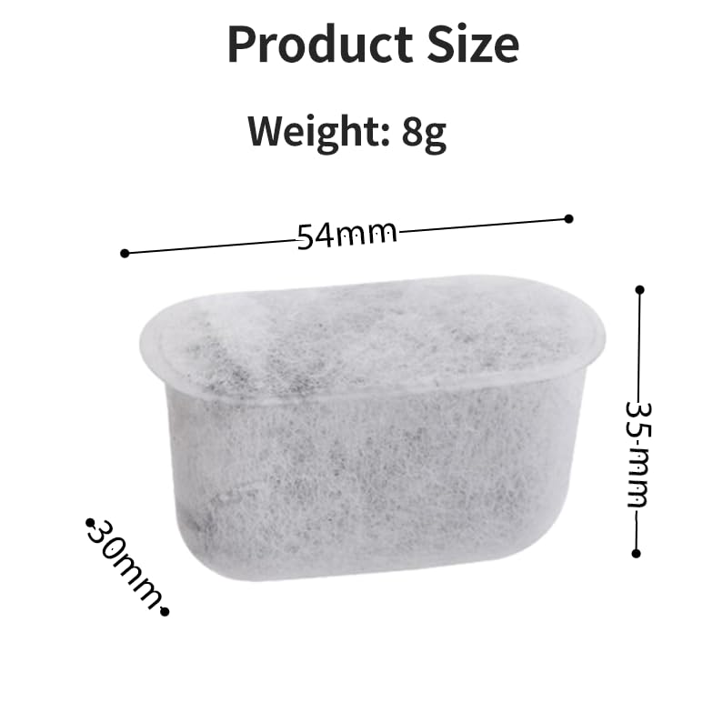 10 Pack Water Filter Inserts for Ninja Luxe Caf ES601 ES701 Charcoal Filters for Espresso Machines and Coffee — view 7