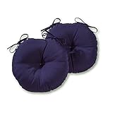 Greendale Home Fashions Cojín redondo para silla de bistró de 15 pulgadas en cachemira pintada