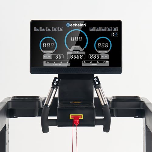 Image of Echelon Stride 50-RCX Treadmill | LED Display, 3.0 Peak HP Quiet Motor, 12.5 MPH Max Speed, 15% Incline, Cushioned Deck, Bluetooth, USB & Wireless Charging for Home Gym Fitness