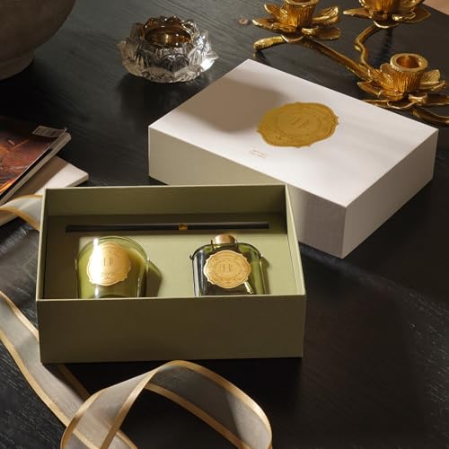 Image of Pure Home + Living Intense Race Wax Filled Jar Candle & Diffuser Set Perfume Candles for Home | Candles for Home Decoration Fragrance | Burning Time- 30 Hours (Pack of 1)