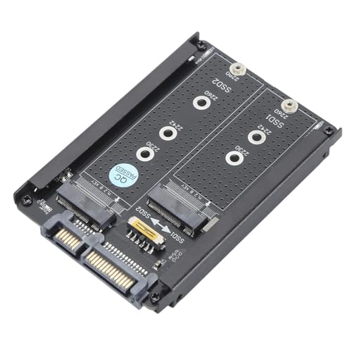 Adaptador Dual NGFF B M M.2 SSD SATA III 6Gbps miniatura 2