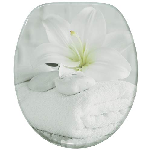 Sanilo Toilet Seat, Great Range of Colorful Toilet Seats, Stable Hinges, Easy to Mount (Good Feeling)