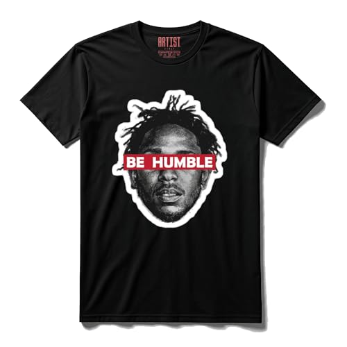 ARTIST MARKET T-Shirt 100% Cotone Be Humble Lamar Merch (IT,