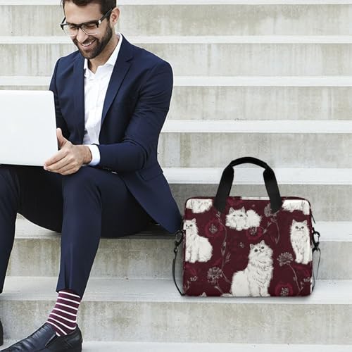 Funda bandolera para laptop 15.6 color burdeos miniatura 3