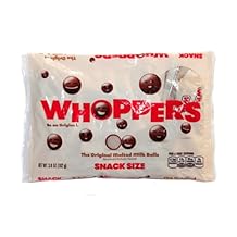 Whoppers Malted Milk Balls, Snack Size packs, 3.6 oz bag