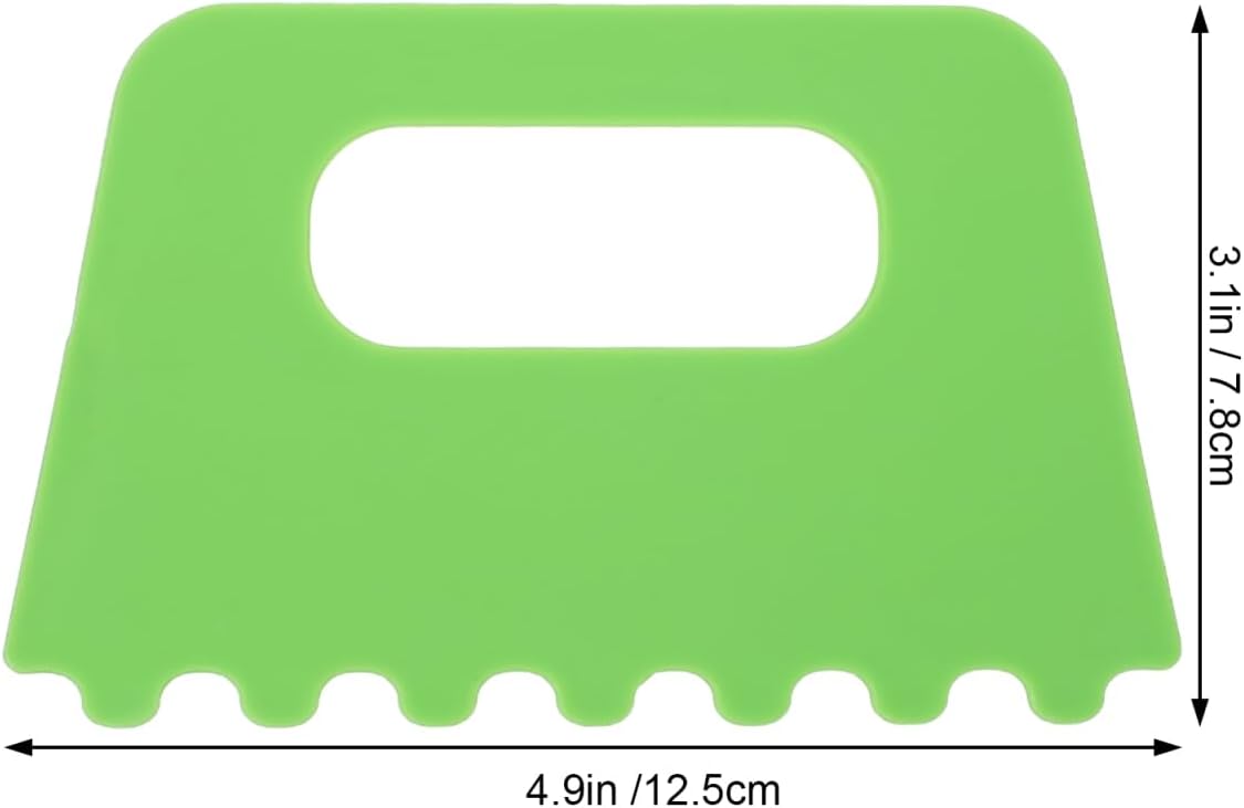 STOBOK Kids Art Paint Scraper Tool Set 4 Pieces Plastic Scrapers for Children S Creative Painting and DIY Drawing Activities with Ergonomic Handles 4.9X3.1 Inch