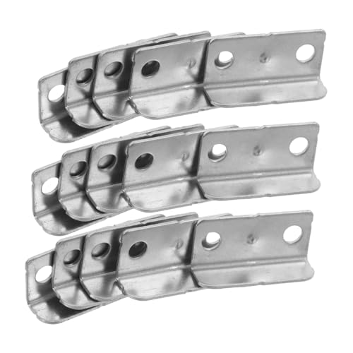 Yardenfun 20pièces Plaque De Verrouillage Tiroir Métal Inoxydable Plaque De Frappe Angle Droit Pour Serrure Tiroir Accessoire Serrure Pour Armoire Bureau Rangement Installation Facile