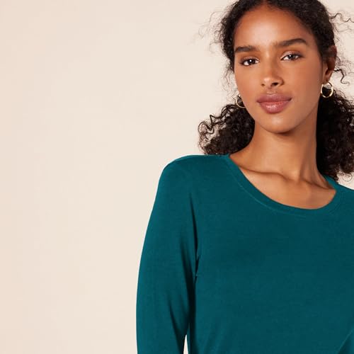 Image of Amazon Essentials Women's Regular-Fit Long-Sleeve Crewneck T-Shirt (Available in Plus Size)