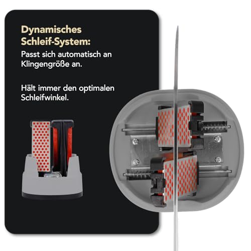 DMT Simple Sharp Diamant Messerschärfer | Messerschleifer für rasiermesserscharfe Klingen mit...