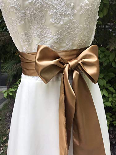 Special Occasion Dress sash bridal belts wedding sash 4'' Wide Double Side2