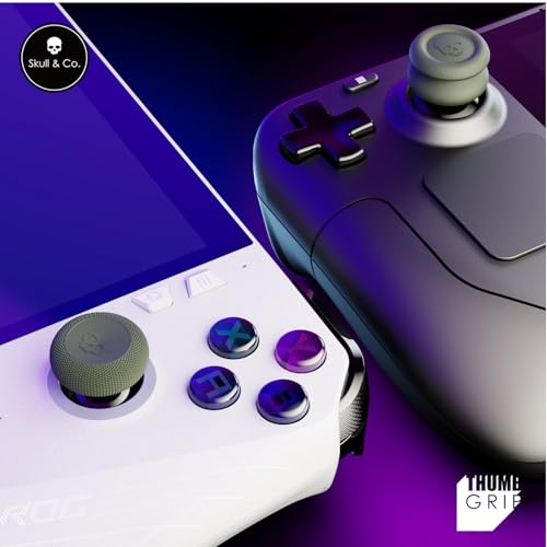 Image of Skull & Co. Skin, CQC and FPS Thumb Grip Set Joystick Cap Analog Stick Cap for Steam Deck /Steam Deck OLED and ROG Ally /ROG Ally X - Galactic Purple, 3 Pairs(6pcs)