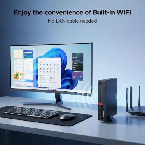 Image of Think Centre Tiny PC | Core i3-7Th Gᥱn, 16GB DDR4 RAM, 512GB SSD | 5G WiFi + Bluetooth, HD Graphics | DP, USB 2.0, Windows 11 Pro (1 Year Brand Warranty)