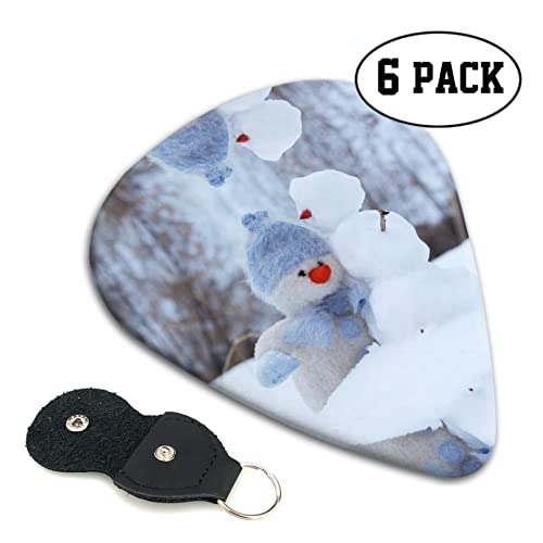 Lot de 6 médiators mignons Bonhomme de neige pour guitare acoustique, guitare électrique, basse, ukulélé – fins, moyens… - Les Beatles, Paul McCartney, John Lennon, RIngo Starr, George Harrison Lot de 6 médiators mignons Bonhomme de neige pour guitare acoustique, guitare électrique, basse, ukulélé – fins, moyens… – Image 3