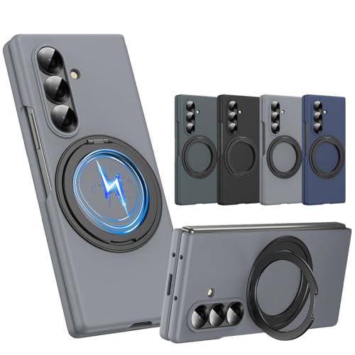 Étui Samsung Galaxy Z Fold8 Ultra gris avec béquille rotative pour bureau