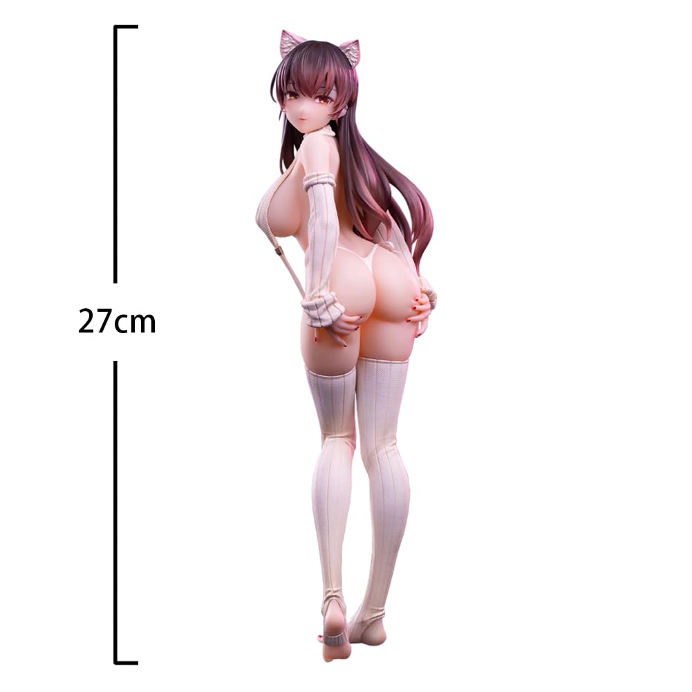 DEXSHUN Konata-chan oryginalna figurka anime, śliczna kotka kobieta, model PCW, statuetka kolekcjonerska, prezent anime, 27 cm